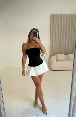 Georgia Bubble Hem Mini Dress