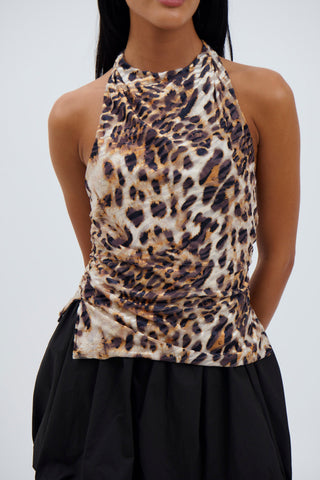 Blair Leopard Halter Top