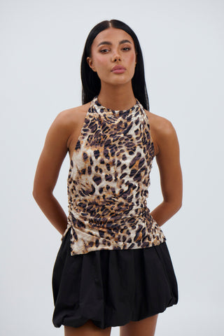 Blair Leopard Halter Top