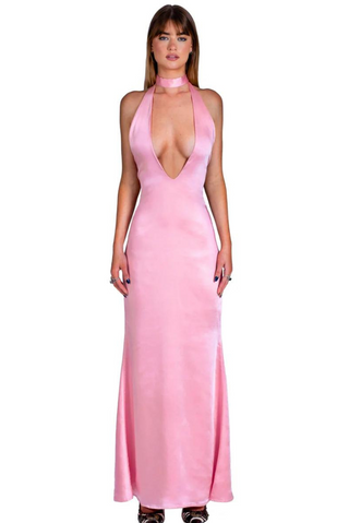 Ella Satin Maxi Dress