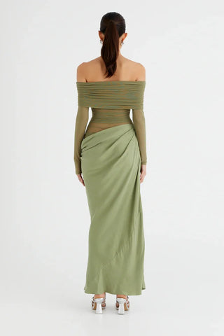 Aubrey Mesh Maxi Dress