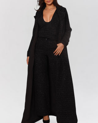 Amelie Tweed Trench Coat