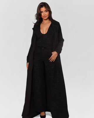 Amelie Tweed Trench Coat