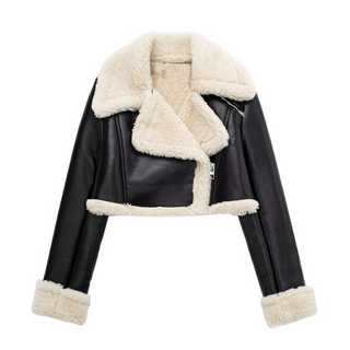 Aria Cropped Shearling Jacket