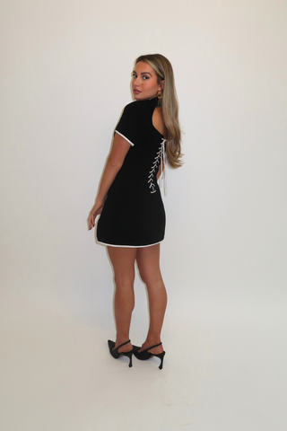 Hannah High Neck Mini Dress