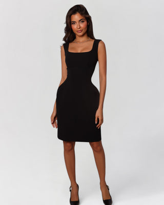 Hillary Scoop Neck Midi Dress