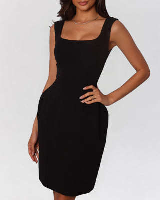 Hillary Scoop Neck Midi Dress