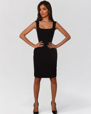 Hillary Scoop Neck Midi Dress