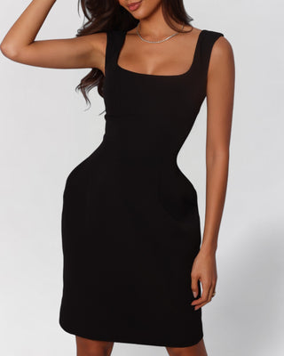 Hillary Scoop Neck Midi Dress