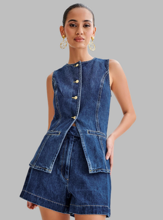 Jena Two Piece Denim Set